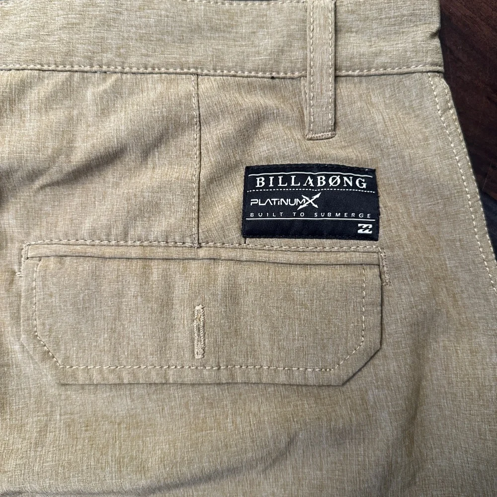 Billabong Tan Flat Front Shorts for Casual Wear